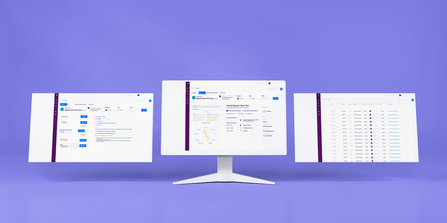 H.Central three-screen prototype overview